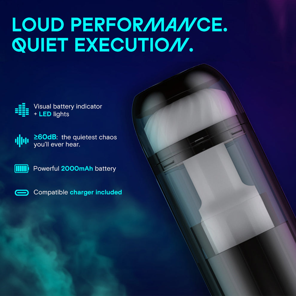 (Pre-Order) Kaotik Labs - The Cocoon App Enabled Throbbing Warming Masturbator