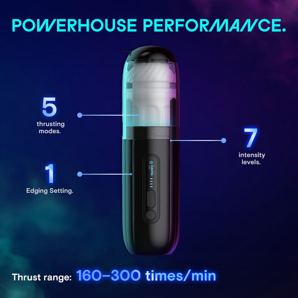 (Pre-Order) Kaotik Labs The Shockwave App Enabled Thrusting Penis Masturbator