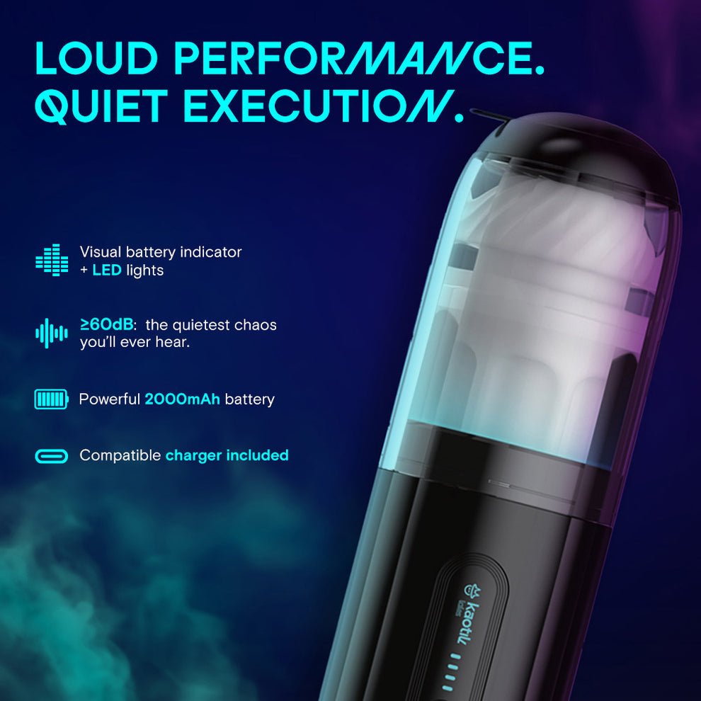 (Pre-Order) Kaotik Labs The Shockwave App Enabled Thrusting Penis Masturbator