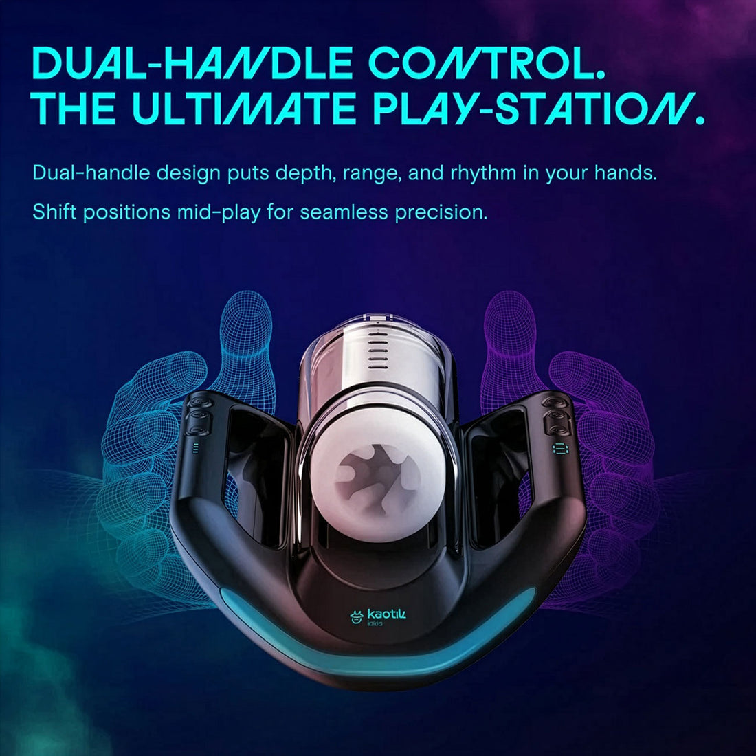 (Pre-Order) Kaotik Labs The Jetpack App-Enabled Double-Handed Thrusting Penis Masturbator