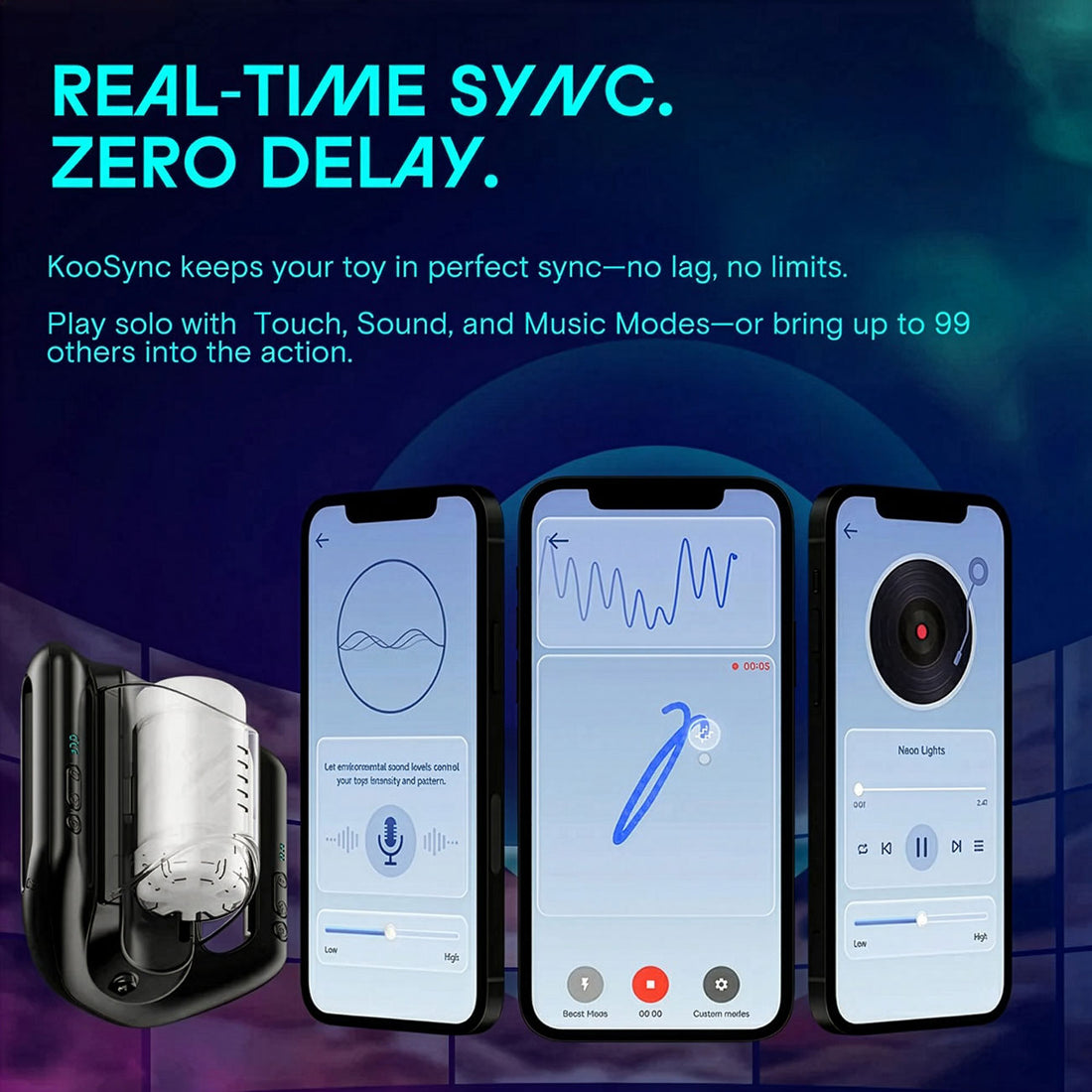 (Pre-Order) Kaotik Labs The Jetpack App-Enabled Double-Handed Thrusting Penis Masturbator