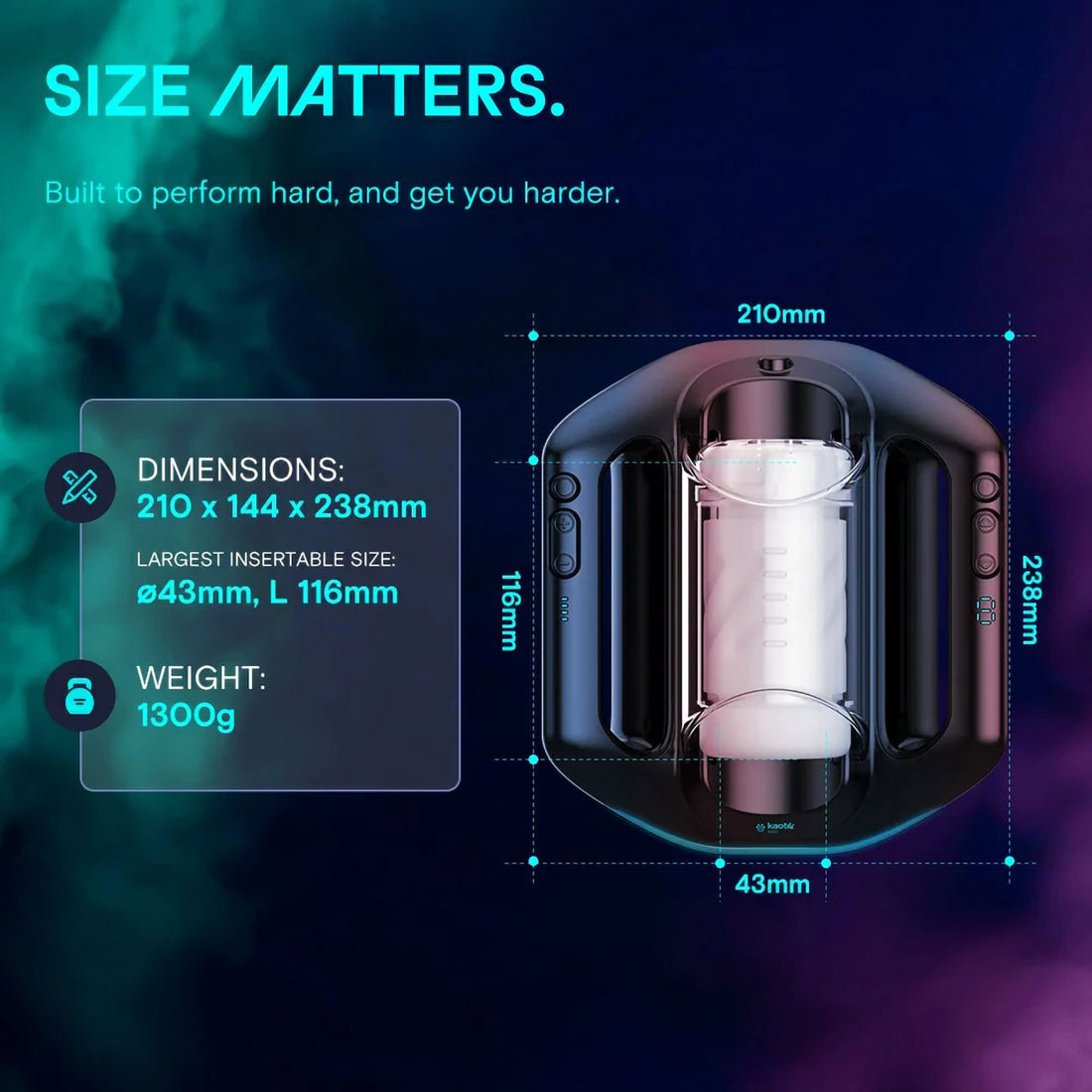 (Pre-Order) Kaotik Labs The Jetpack App-Enabled Double-Handed Thrusting Penis Masturbator