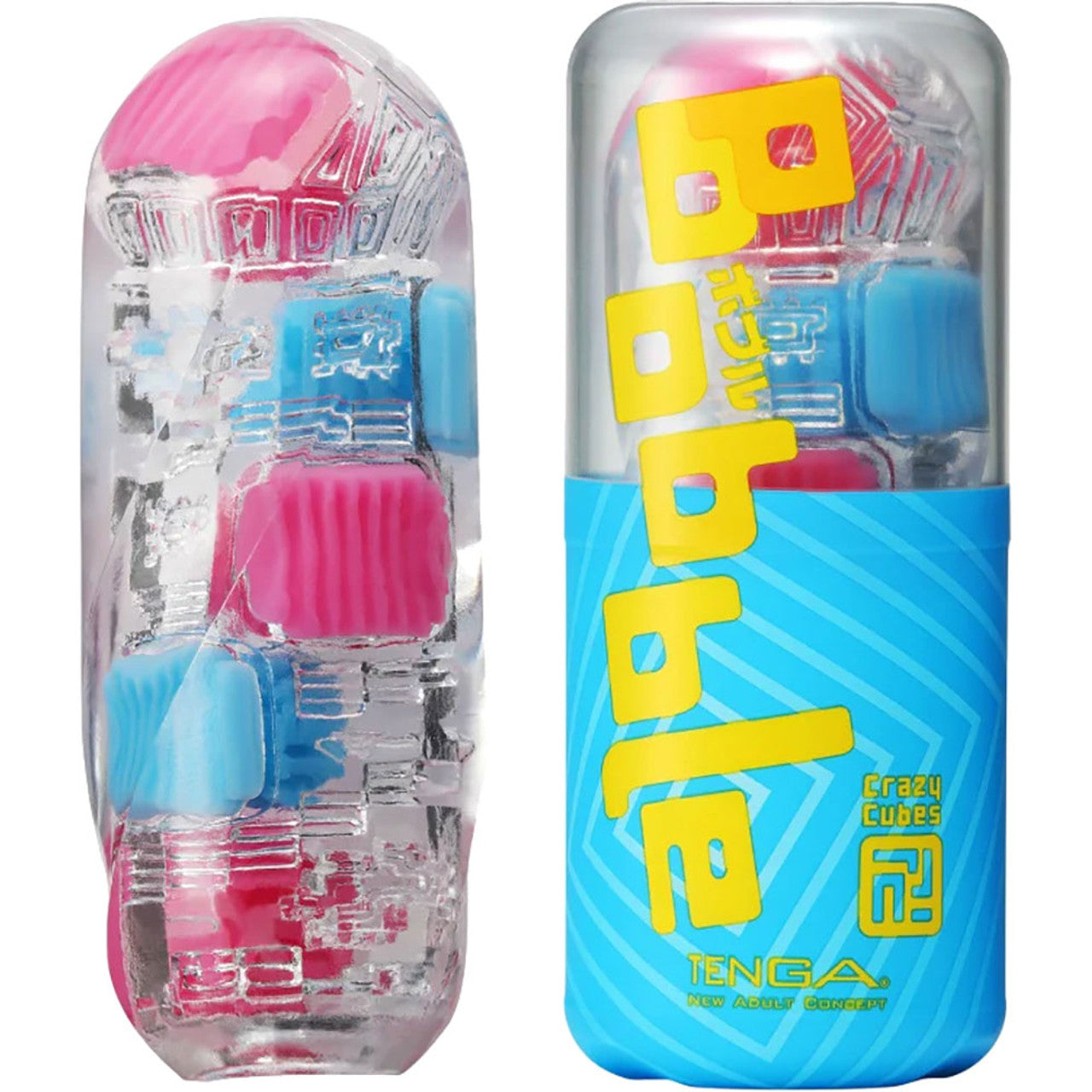 (Pre-Order) Tenga Bobble Penis Masturbation Sleeve - Crazy Cubes