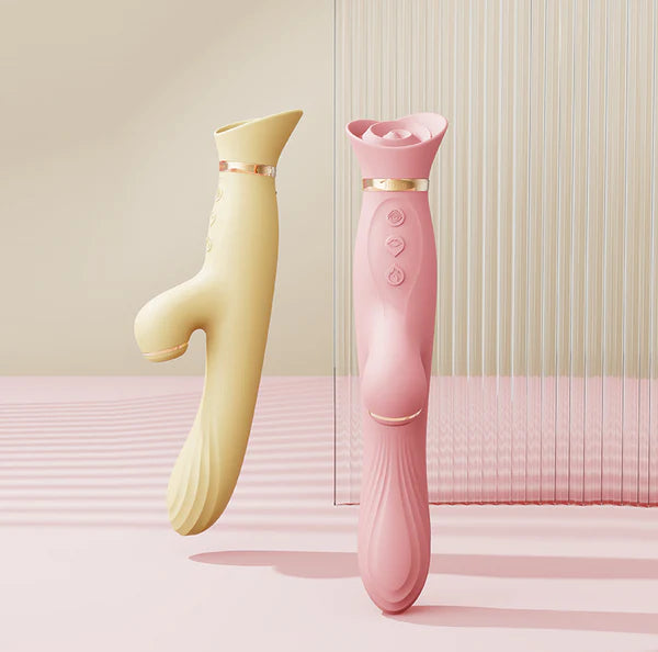 (Pre-Order) Zalo: Rose Rabbit Vibrator 2 in 1